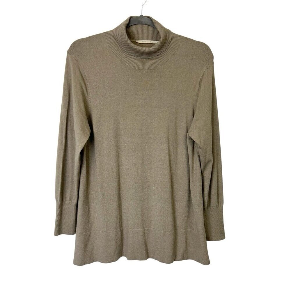 Soft Surroundings Tan Turtleneck Tunic Sweater Womens Size 2X‎